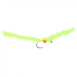 Eggstatic Worm Atomic Yellow Barbless - 1