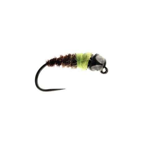 Green Bomb Tungsten Bead Nymph Barbless - 1