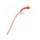 Barbless Holo Flexi Worm Bug  Orange - 1