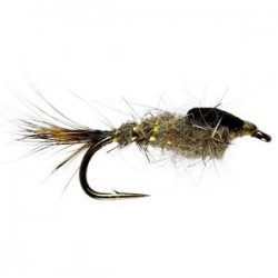 Gold Ribbed Hares Ear Original Barbless (Weighted) - 1