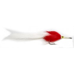 Sea Bunny Tarpon Fly Samaki Flies Red and White - 1