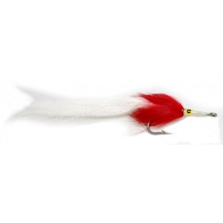 Sea Bunny Tarpon Fly Samaki Flies Red and White - 1