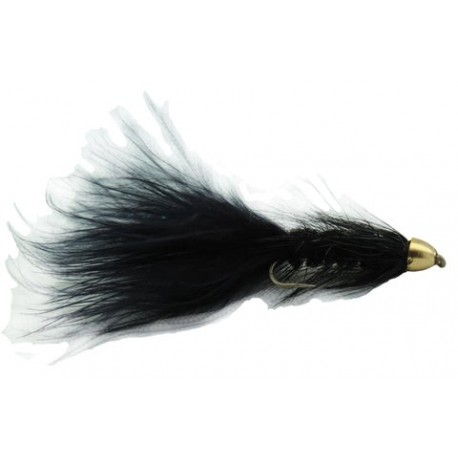 Wooly Bugger Black Conehead Streamer - 1