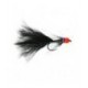 Tungsten River Streamer  Black Hot Head Barbless