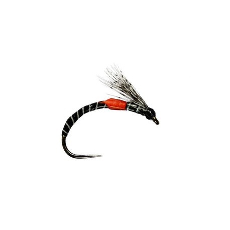 S Film Emerger Black Buzzer Barbless - 1