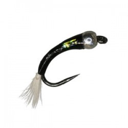Silver Bead Black Mirage Buzzer Barbless - 1