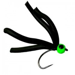 Squirmy Quad Black And Green Barbless - 1
