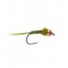 Beaded Olive Copperhead Nymph Barbless