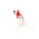 Panfish Popper Foam White Red - 1