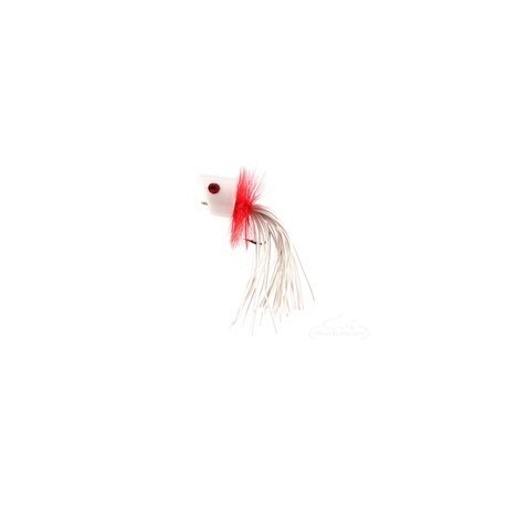 Panfish Popper Foam White Red - 1