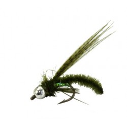 Caddis Poopah Olive Bead Head - 1